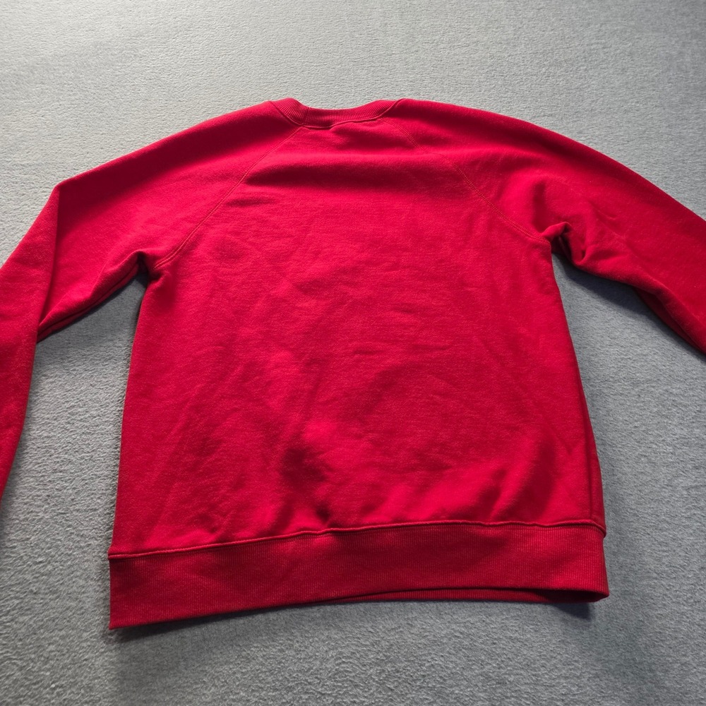 Disney Parks Disneyland Mickey Mouse Red Raglan Crewneck Sweatshirt Mens Medium - Picture 2 of 7